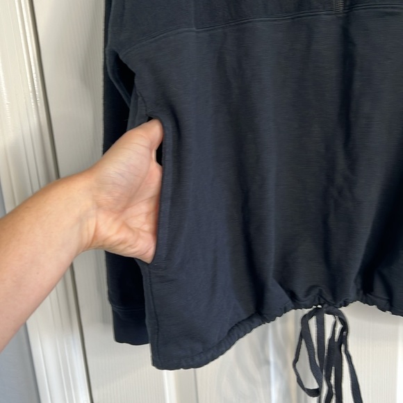 ABLE black pullover half zip drawstring waist size large - Picture 6 of 9